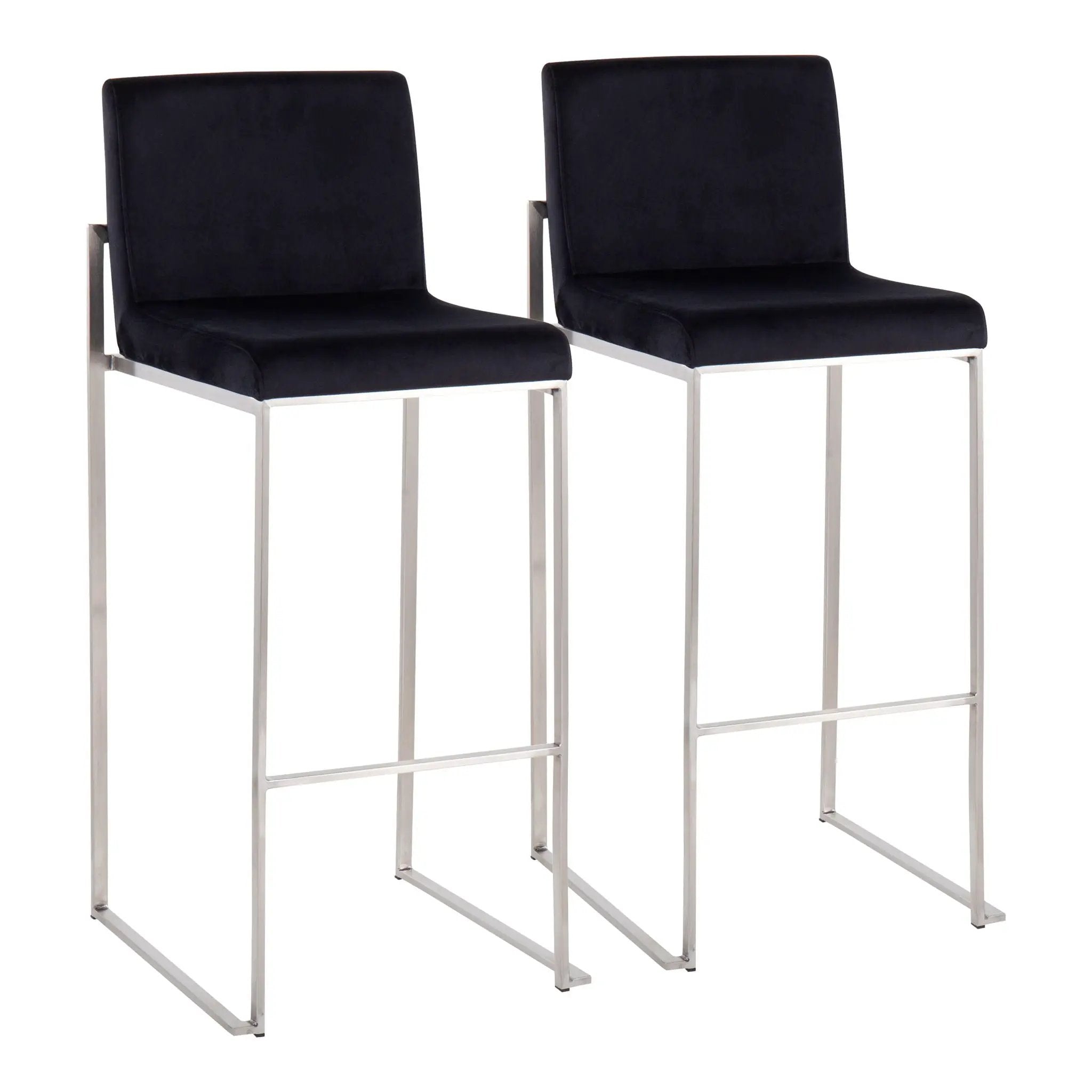 Fuji - Contemporary And Modern Elegance High Back Barstool by HouseOfZazla