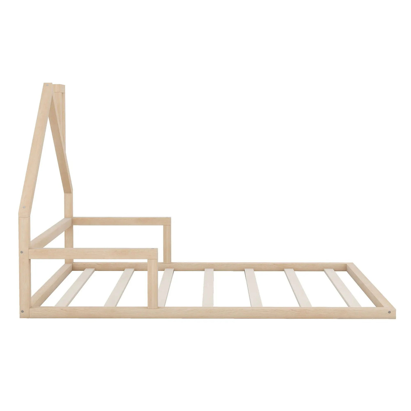 Elegant Floor Bed With House Shaped Headboard by HouseOfZazla