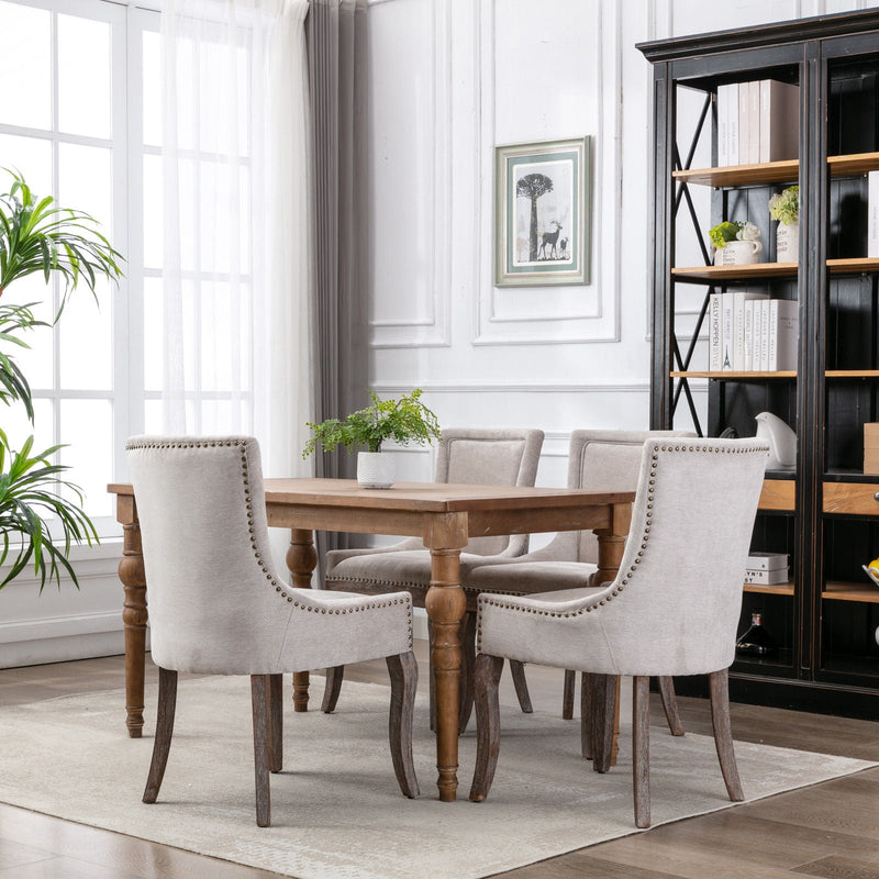 Ultra - Side Dining Chair, Nail Head (Set of 2) by HouseOfZazla