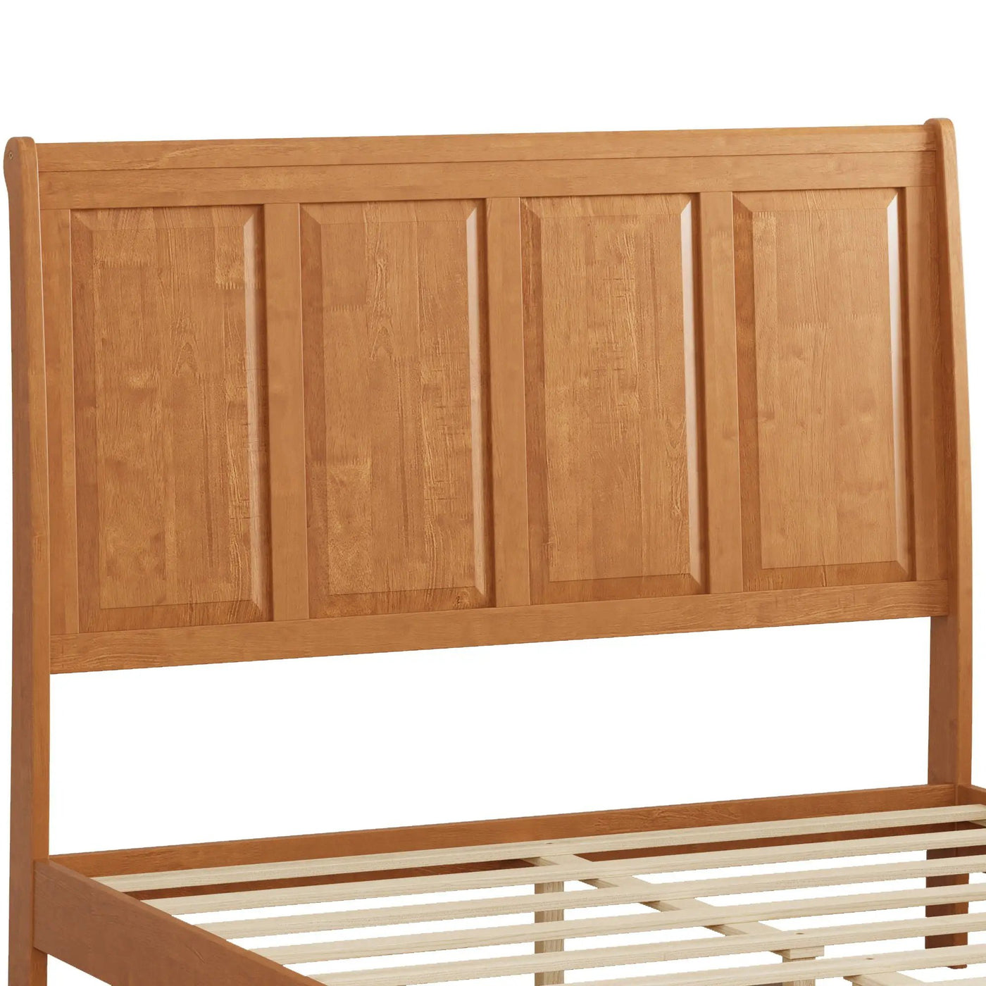 Sleigh Bed Frame With Tall Headboard And Storage Bench by HouseOfZazla