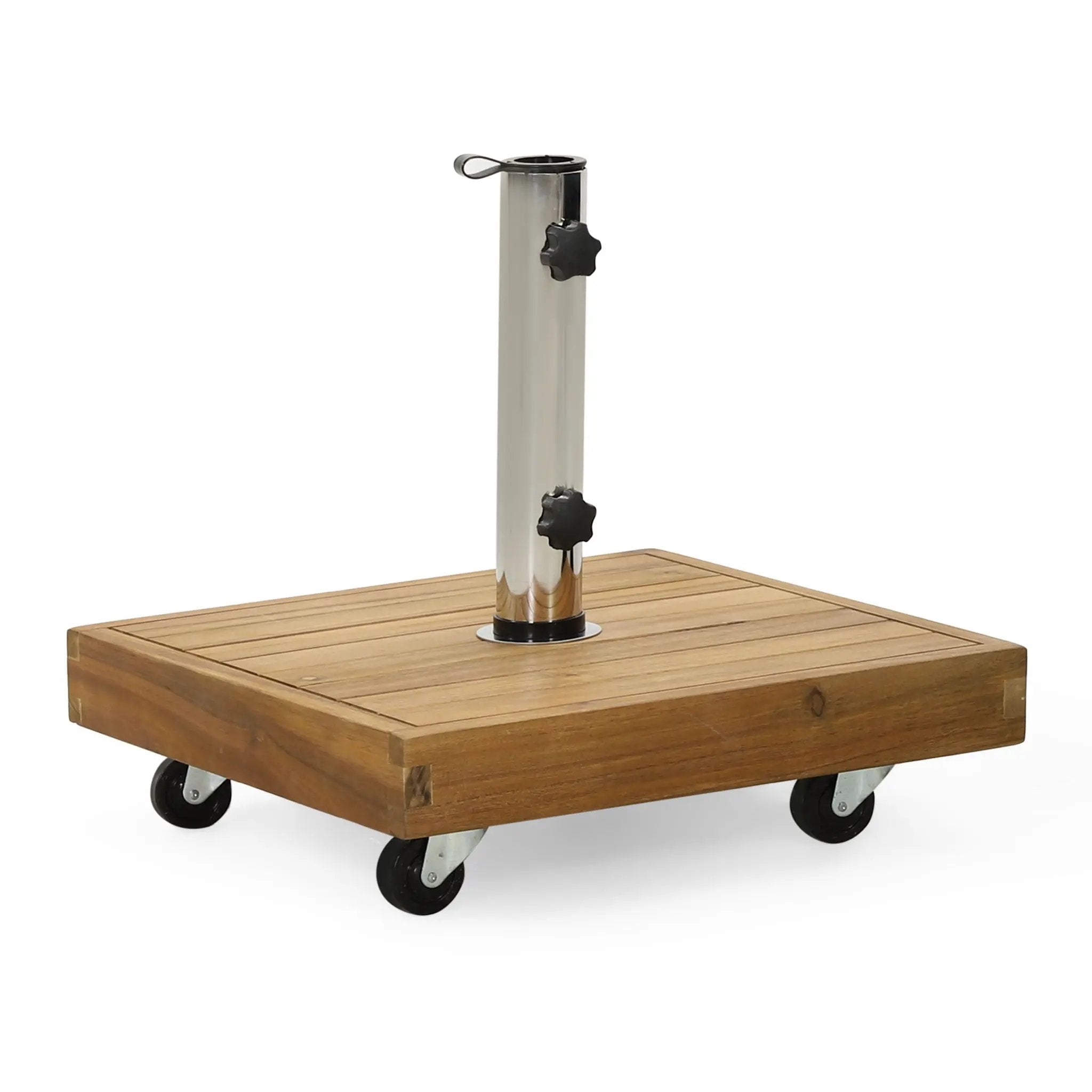 Ralph Square Umbrella Base - Teak by HouseOfZazla
