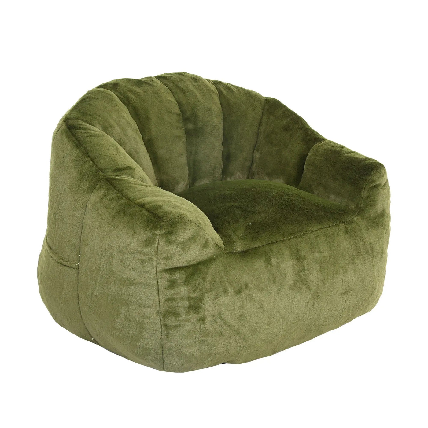 Beanbag Chair, Beanbag Sofa Chair With Armrests Stuffed High Density Foam by Unique Piece Furniture