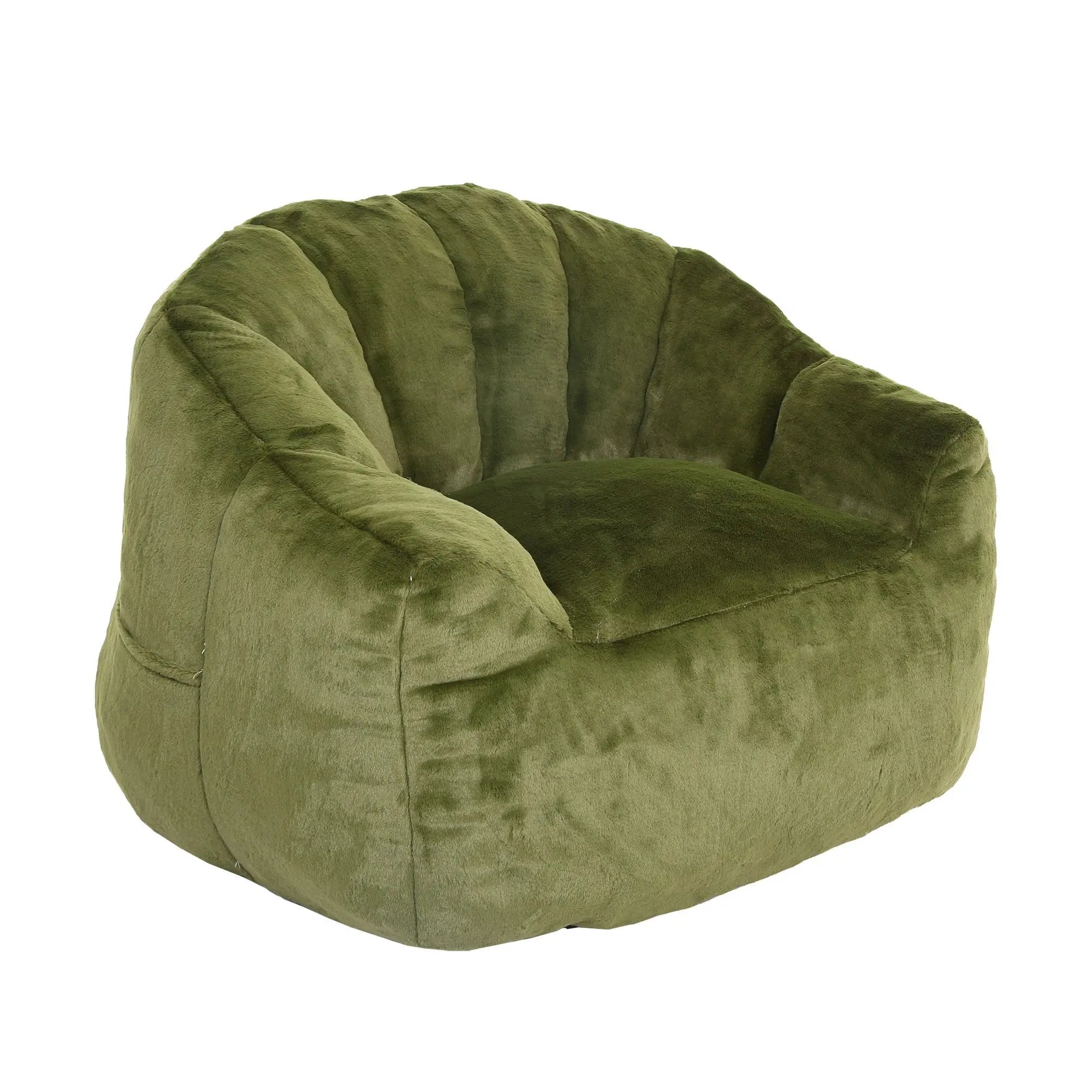 Beanbag Chair, Beanbag Sofa Chair With Armrests Stuffed High Density Foam by Unique Piece Furniture