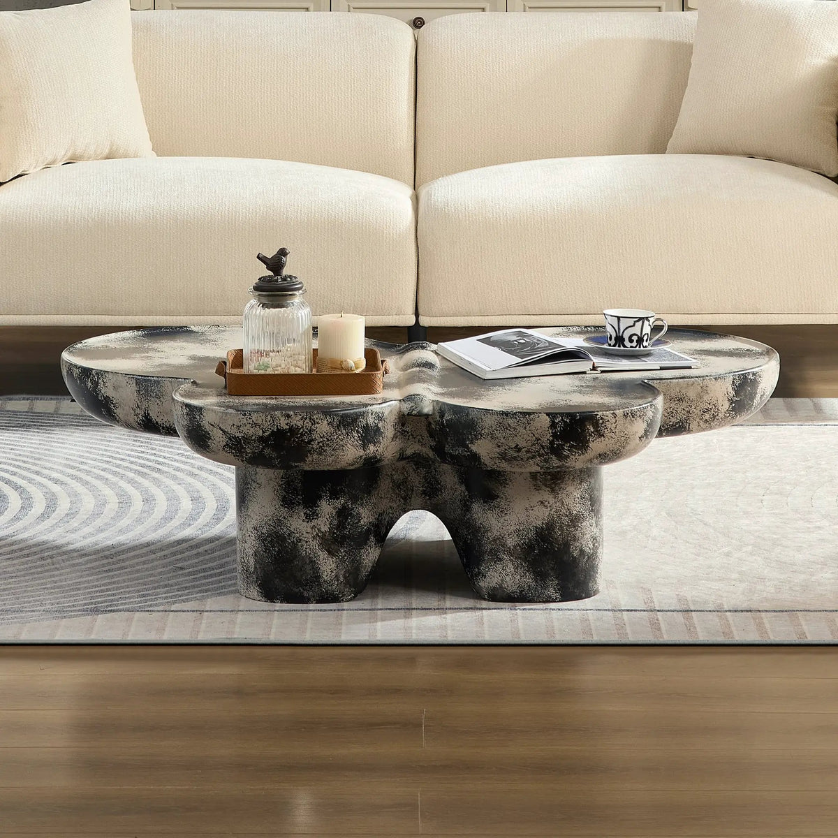 Butterfly Design Style Coffee Table – Imitation by HouseOfZazla