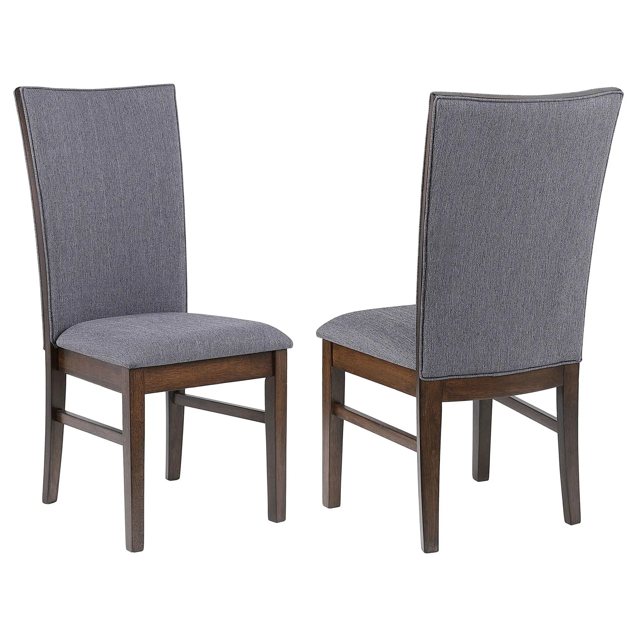 Sherwood Upholstered Dining Side Chair Grey (Set of 2) by Unique Piece Furniture