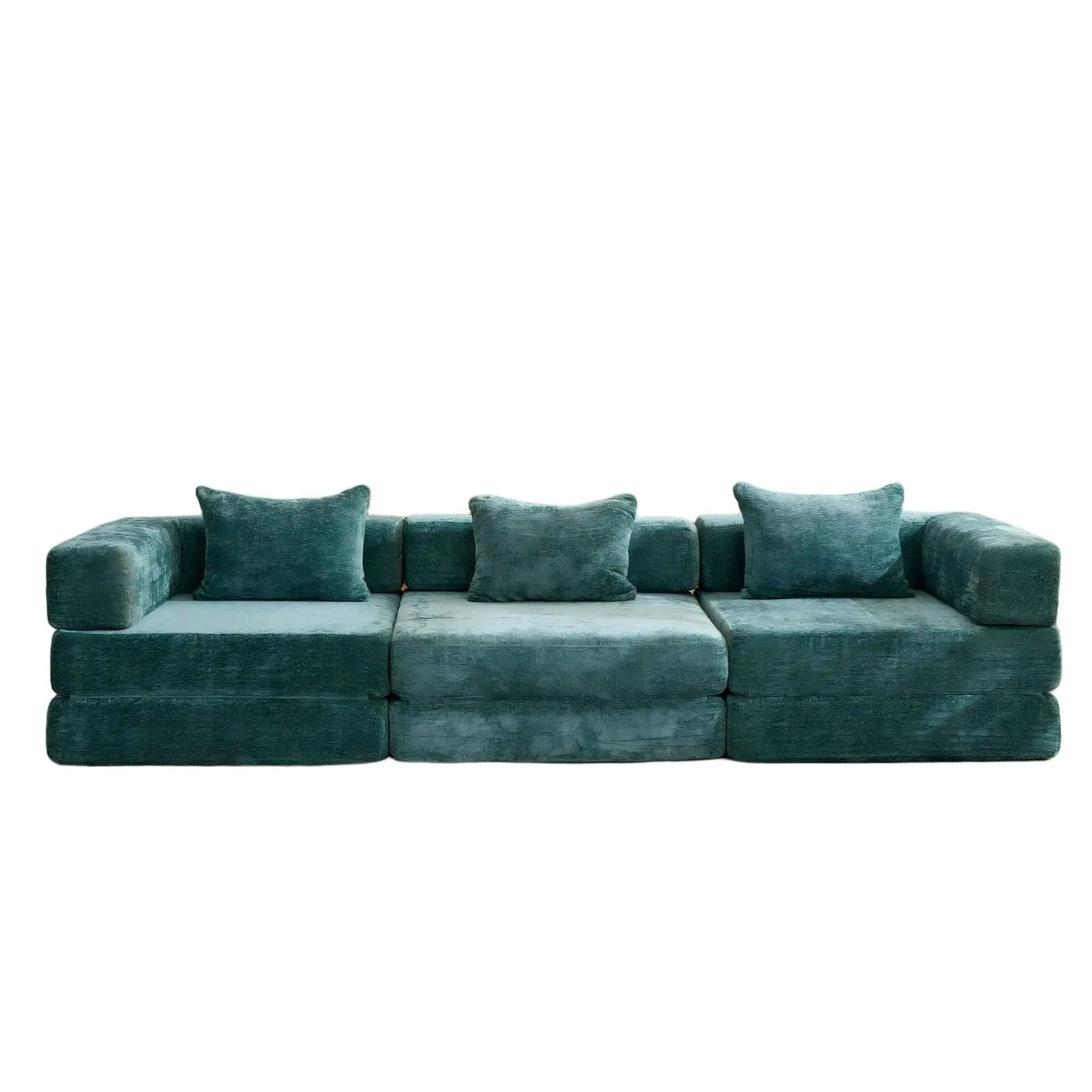 Convertible Floor Sofa Bed, Boneless Modular Sectional Sofa For Living Room by Unique Piece Furniture