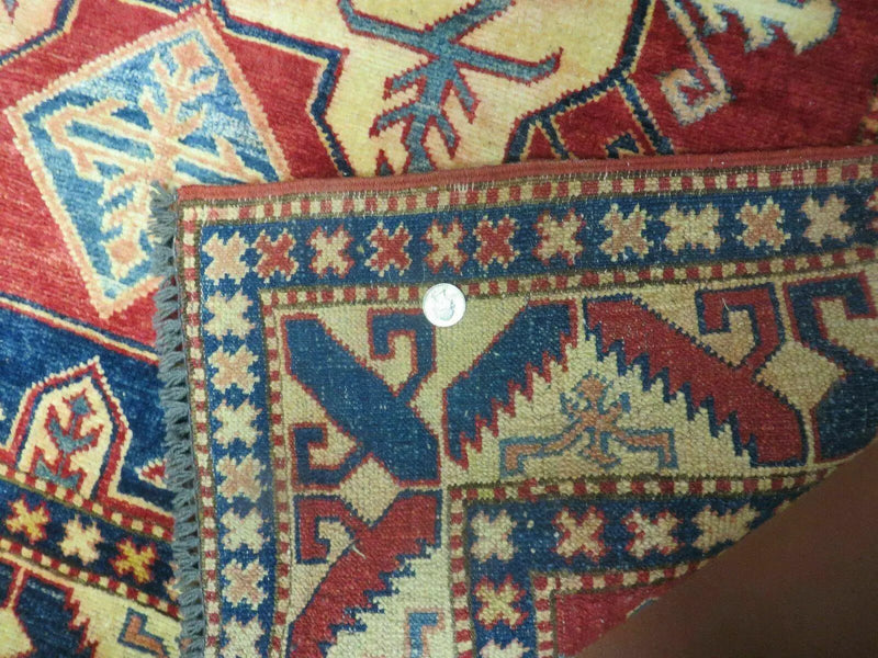 4' X 6' Vintage Handmade Turkish Kazak Pattern Wool Rug Carpet Nice by Jewel Rugs