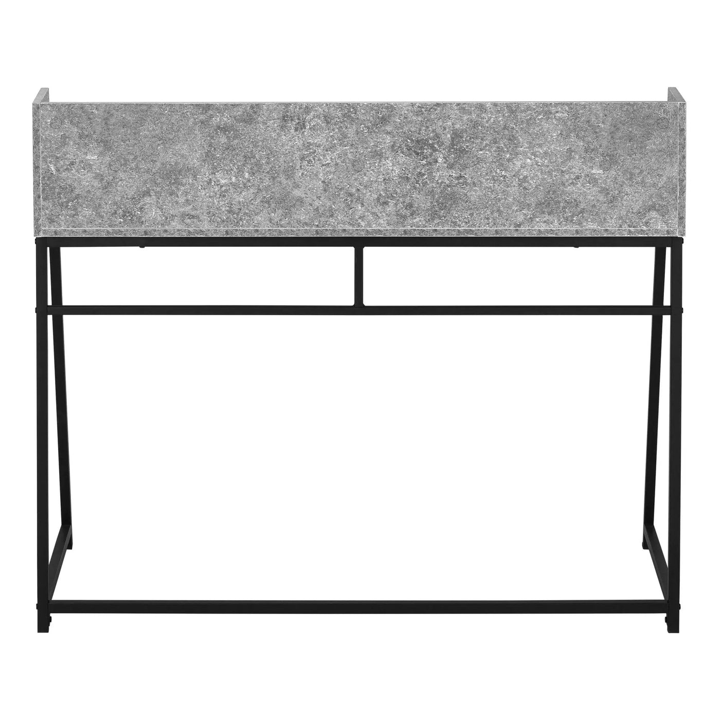 Computer Desk For Home Office, Laptop, Storage Shelves, Marble Look Contemporary & Modern by Unique Piece Furniture