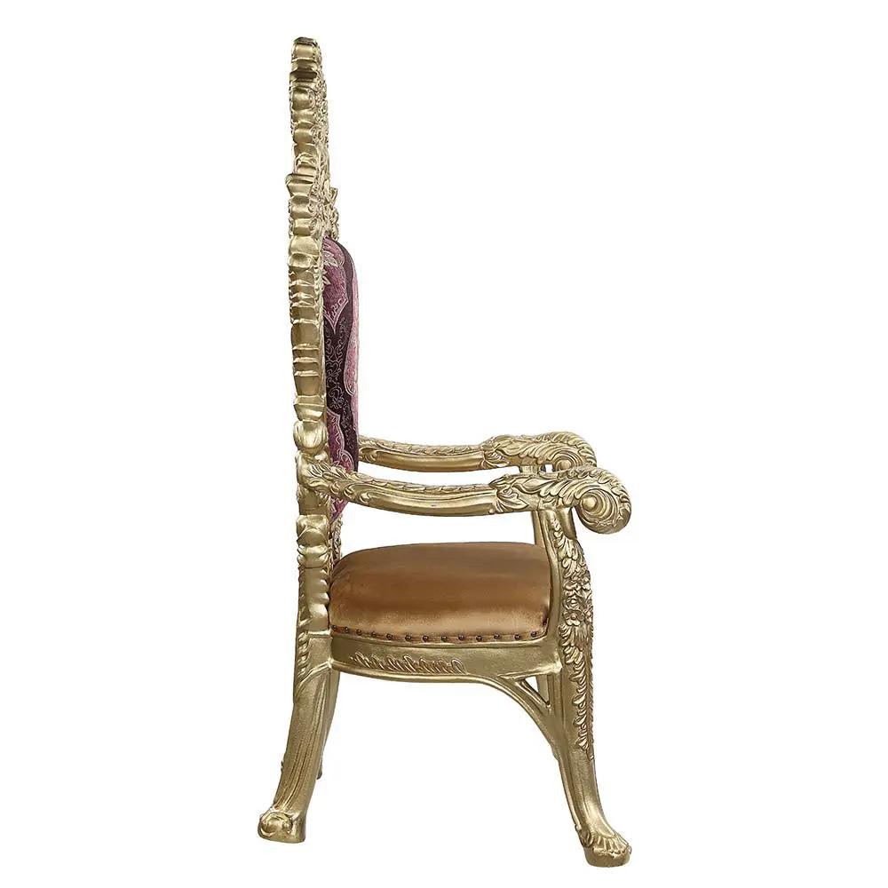 Bernadette - Arm Chair (Set of 2) - Pattern Fabric & Gold by Unique Piece Furniture