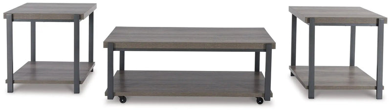 Wilmaden - Occasional Table Set (Set of 3) - Gray / Black by Unique Piece Furniture