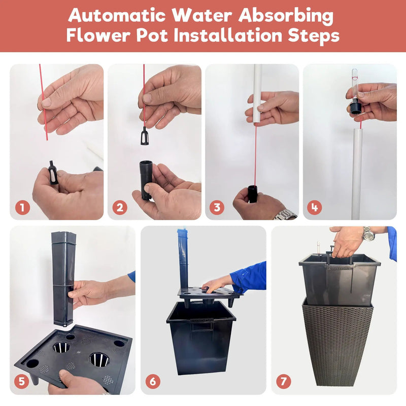 Indoor Outdoor Planter With Automatic Watering System by HouseOfZazla