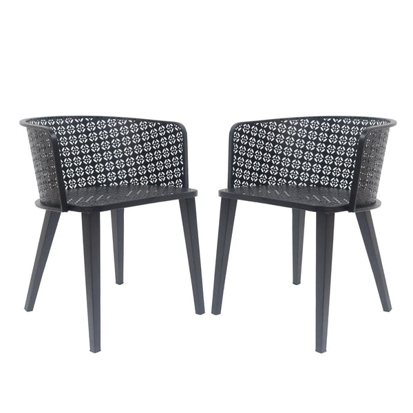 Milan Outdoor Dining Chair Set of 2
