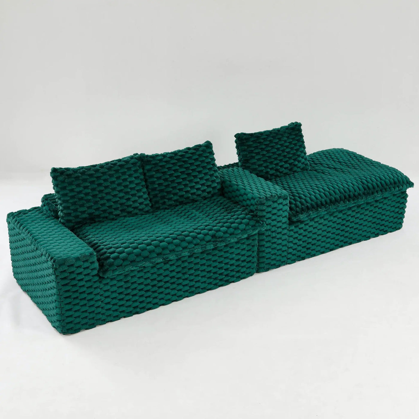 Modular Sofa, Convertible Twin Seat With Chaise Lounge by HouseOfZazla
