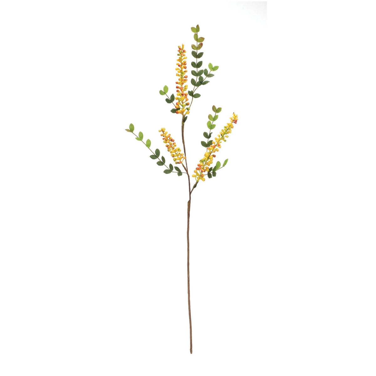 Yellow Berry Foliage Spray (Set of 6), photo 2 of 2