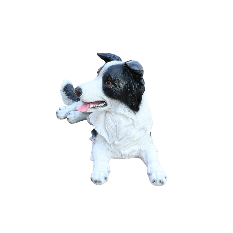 Outdoor Garden Border Collie Dog Statue Greeter by HouseOfZazla