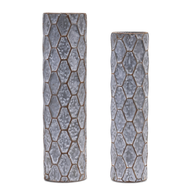 Honeycomb metal candle holder (set of 2), photo 2 of 2