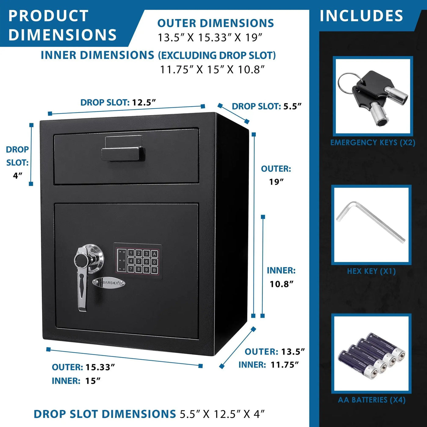 Durable Keypad Depository Safe by HouseOfZazla