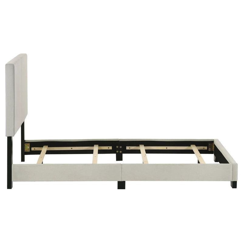 Dorian Fabric Upholstered Twin Panel Bed Cream by Unique Piece Furniture