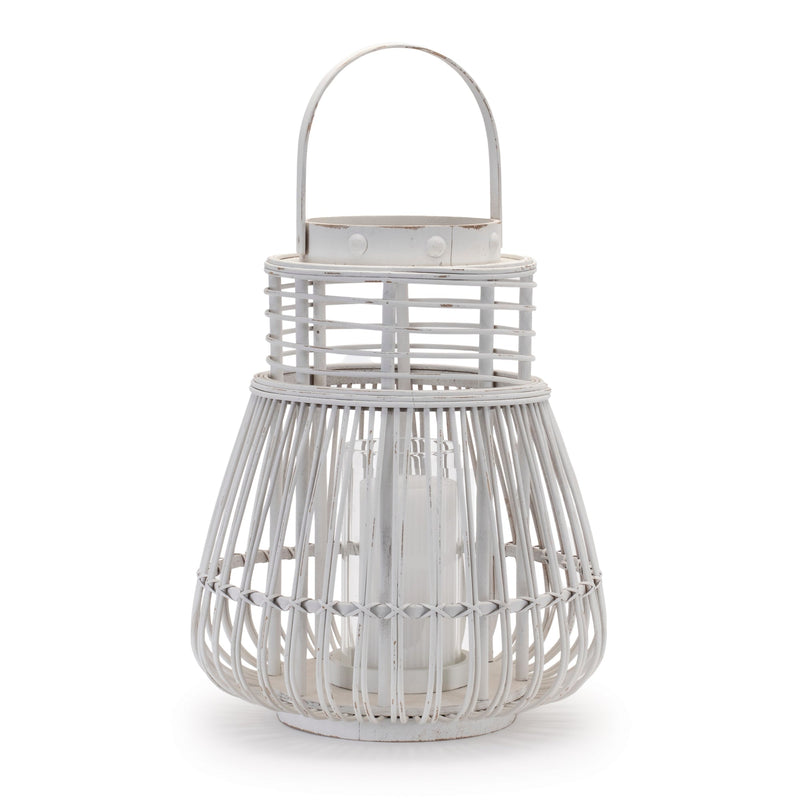 Woven Rattan Lantern 14.5"H, photo 2 of 2