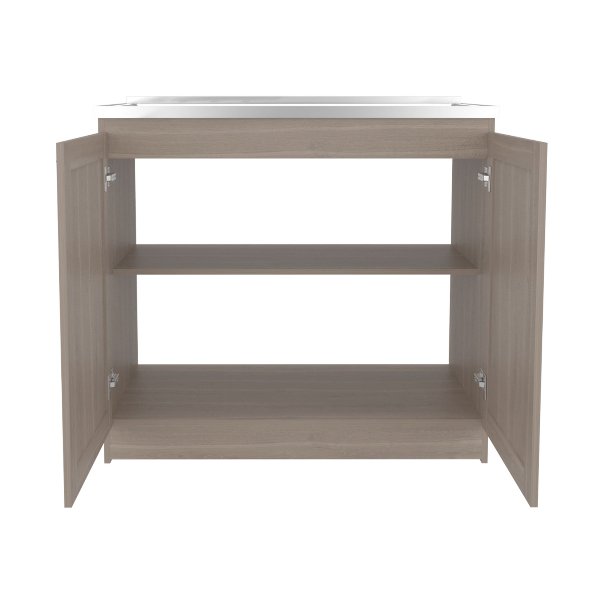 Utility Sink Cabinet 36" H, 2 Doors, 2 Shelves by HouseOfZazla