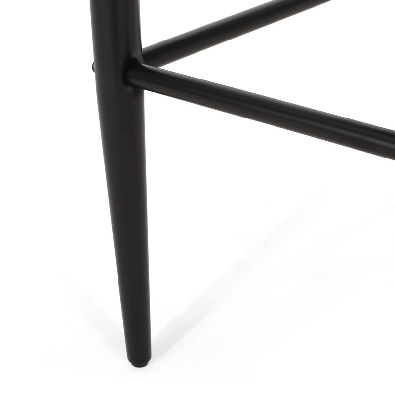 Upholstered Bar Stools With Backs For Kitchen Island (Set of 2)