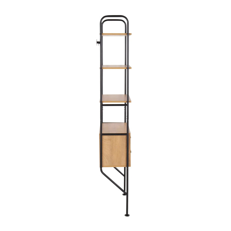Lean - Industrial Bookcase - Black / Brown by HouseOfZazla