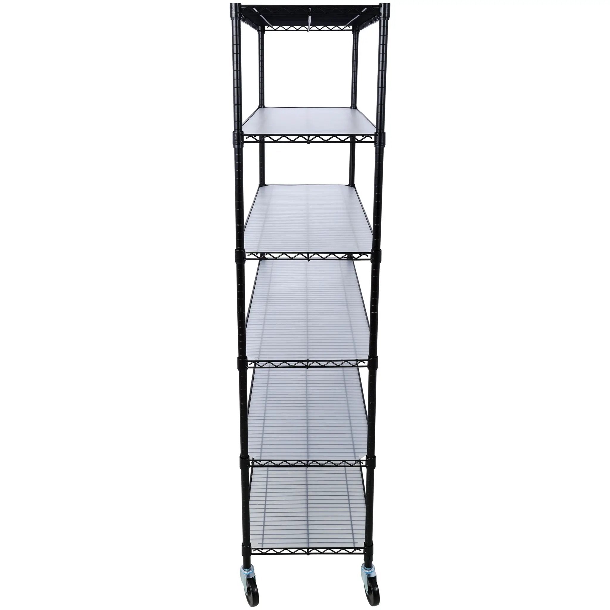 6 Tier 6000Lbs Capacity Nsf Metal Shelf Wire Shelving Unit, Heavy Duty Adjustable Storage Rack With Wheels & Shelf Liners For Commercial Grade Utility Steel Storage Rack by Unique Piece Furniture