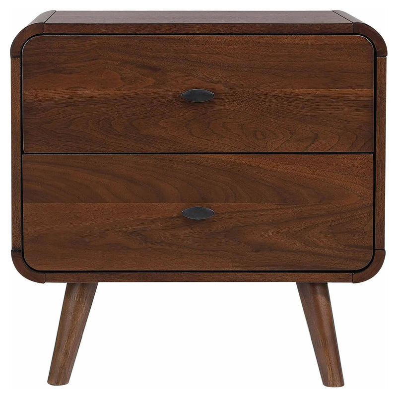 2 Drawer Nightstand - Walnut