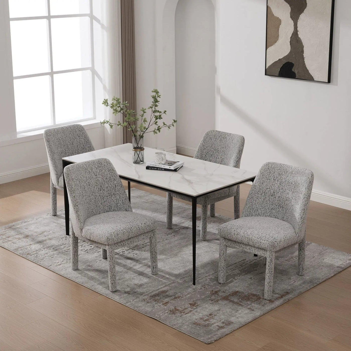 Wide Minimalist Dining Chair by HouseOfZazla