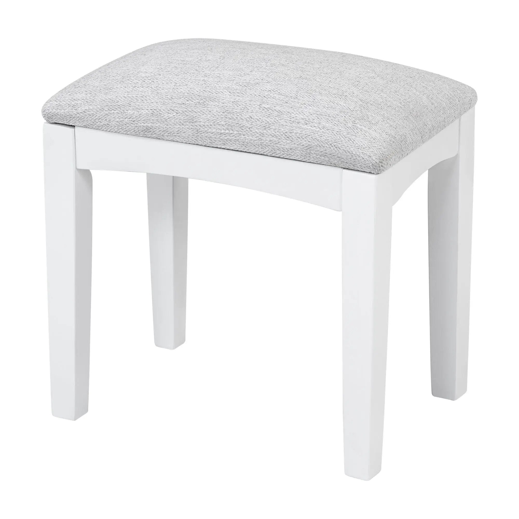 Elegant Makeup Vanity Desk With Adjustable Mirror And Storage And Construction - White by HouseOfZazla