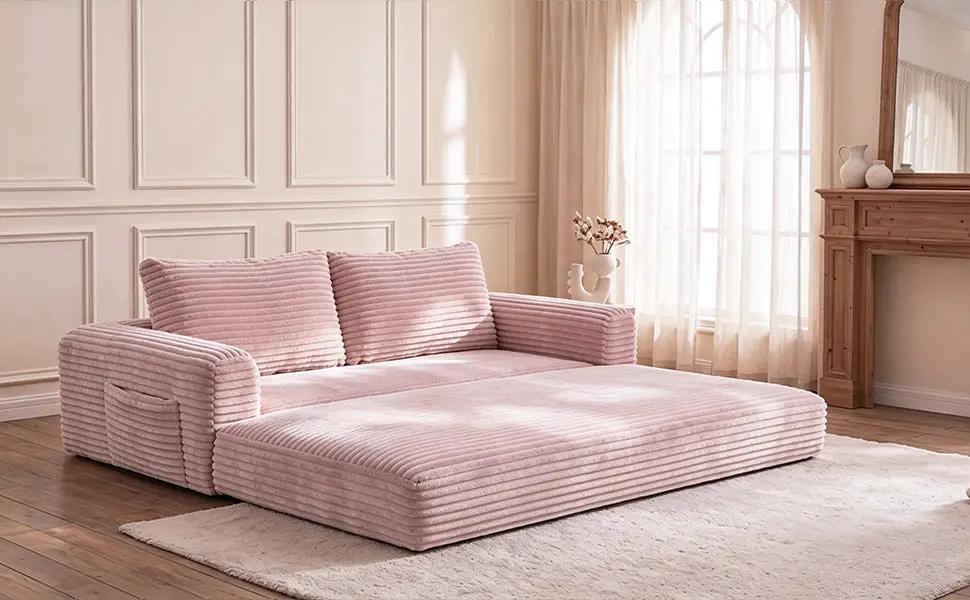 55 Inch Convertible Futon Sofa Bed by HouseOfZazla