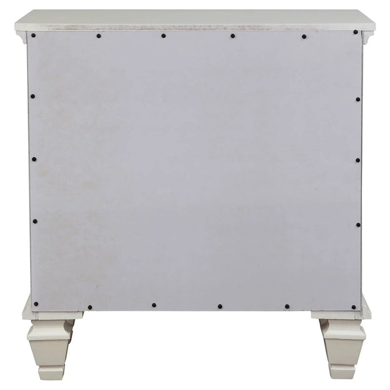 Sandy Beach 3-drawer Nightstand Cream White by Unique Piece Furniture