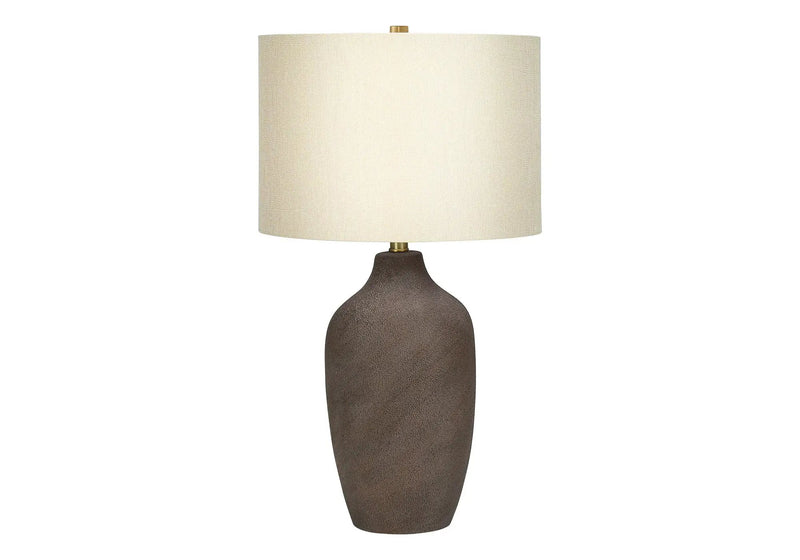 Lighting, Table Lamp, Ceramic, Resin, Contemporary - Gray by Unique Piece Furniture