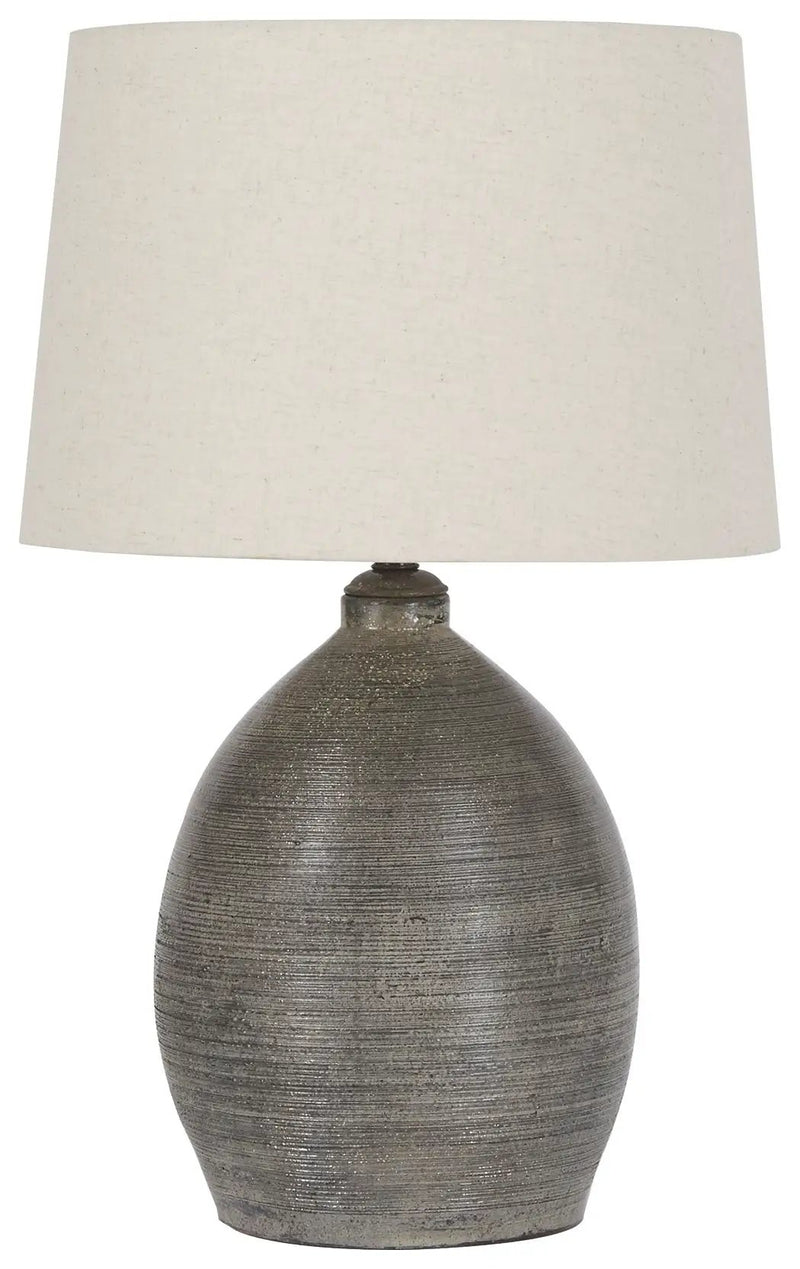 Joyelle - Terracotta Table Lamp - Gray by Unique Piece Furniture
