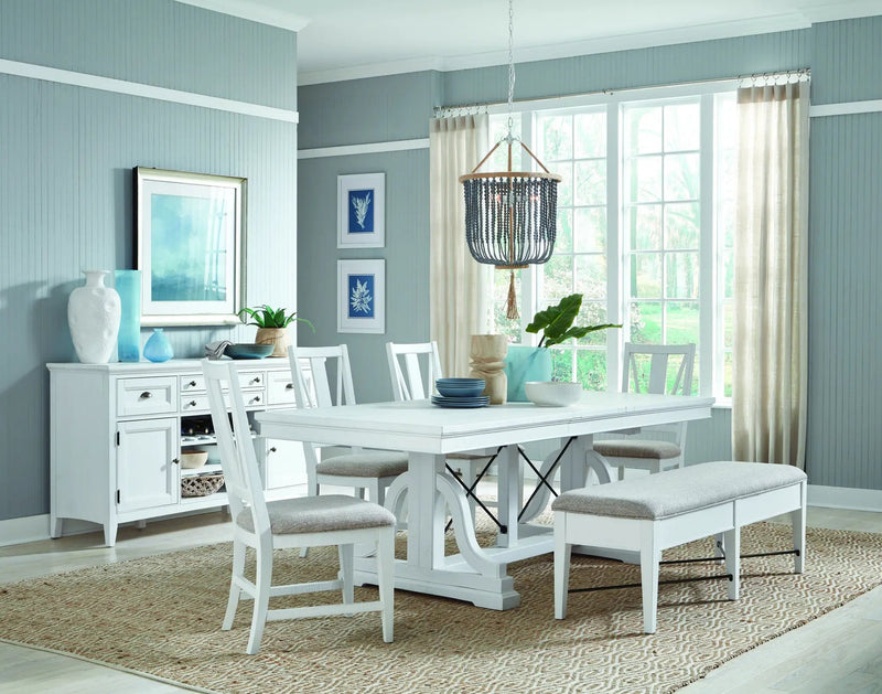 Heron Cove - Dining Side Chair With Upholstered Seat (Set of 2) - Chalk White by Unique Piece Furniture