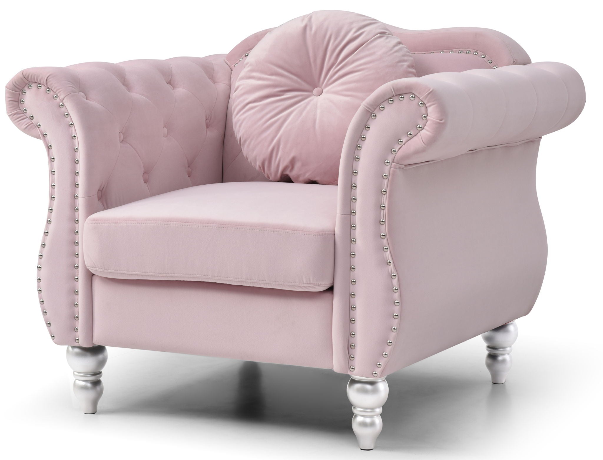 Chic Transitional Flared Arm Chair by HouseOfZazla