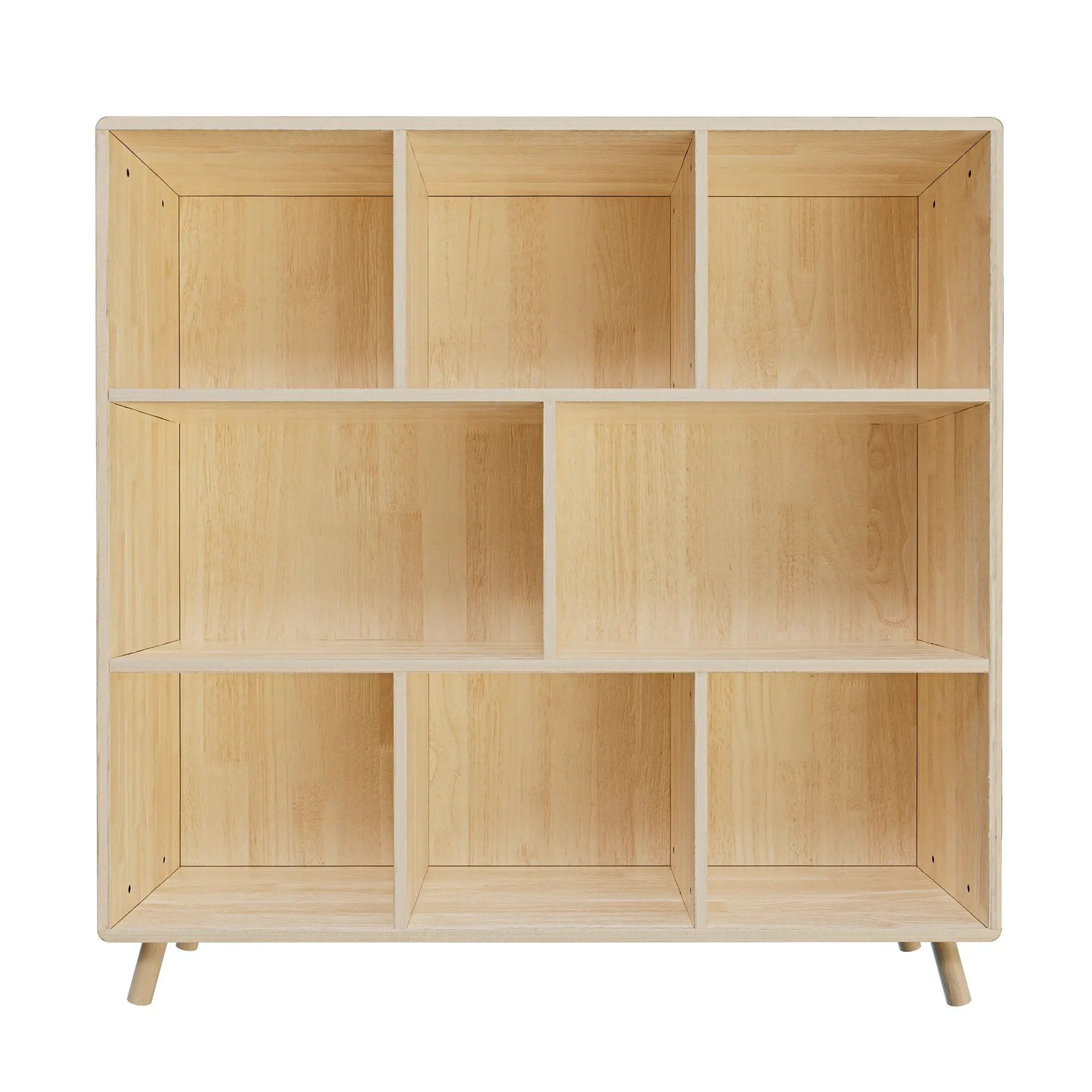 8 Compartment Storage Cabinet With Fixed Shelves For Books - Wood by Unique Piece Furniture
