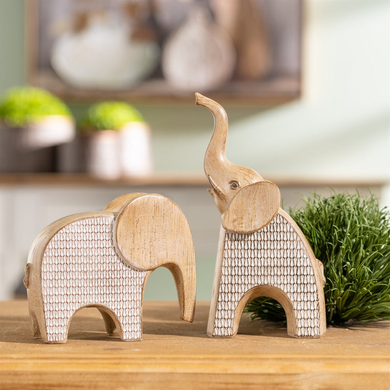 Etched elephant decor (set of 2), photo 4 of 4