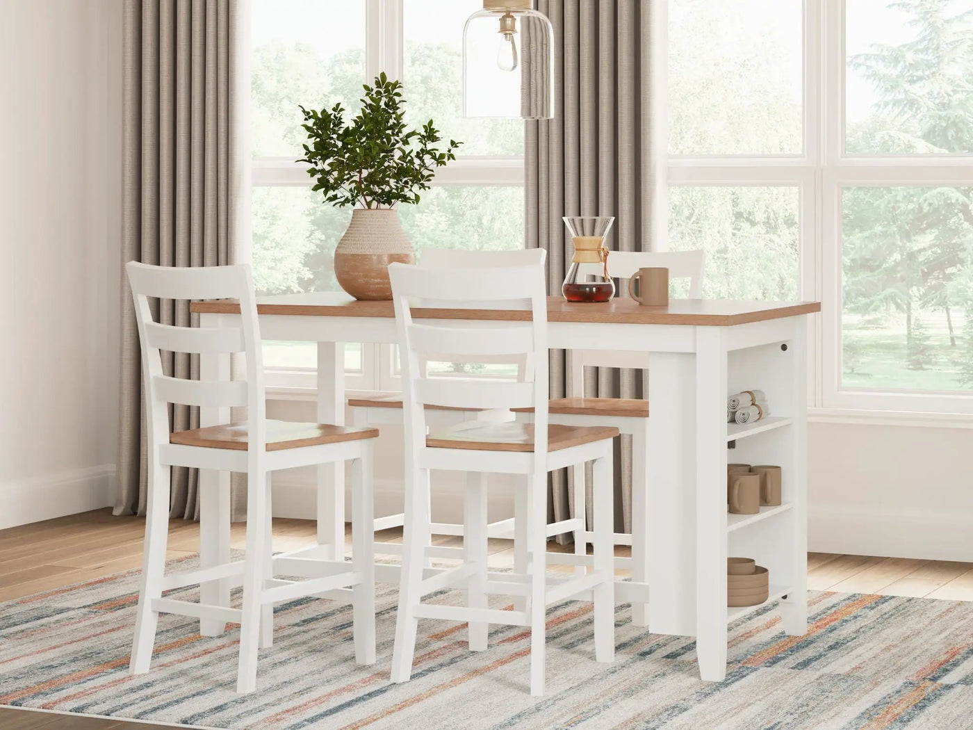Gesthaven - Rectangular Dining Room Counter Set by Unique Piece Furniture