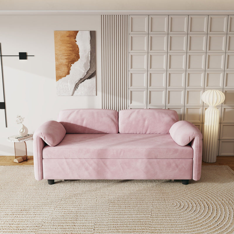 Sofa, Dual Purpose Lounge With Retractable Queen Size Bed by HouseOfZazla