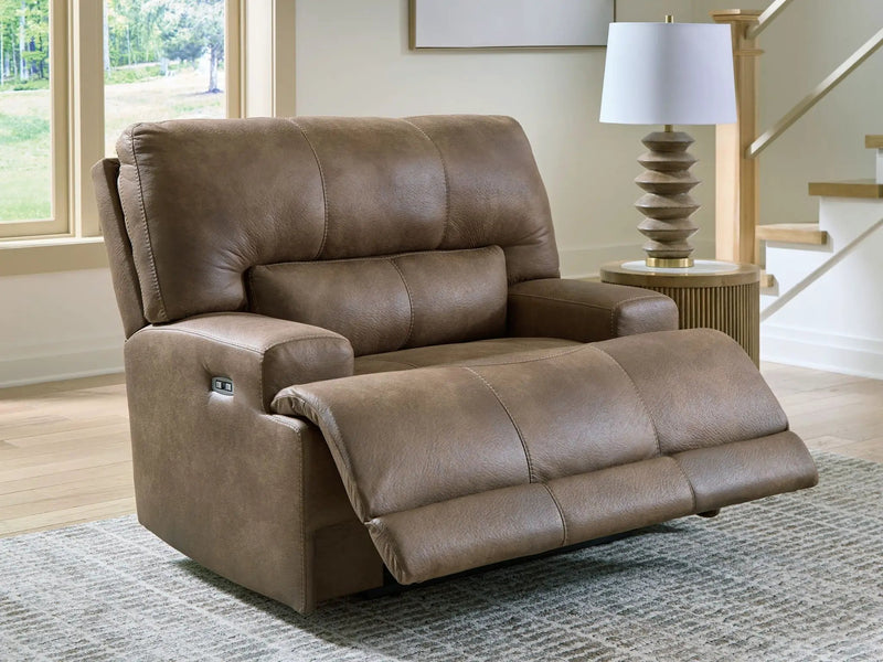 Beckley Place - Power Recliner With Adjustable Headrest - Earth by Unique Piece Furniture