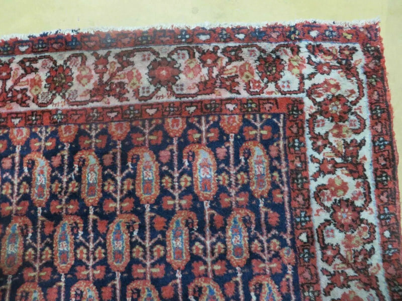 4' X 6' Antique Handmade Turkish Sivas Wool Rug Vegetable Organic Dye Nice Blue by Jewel Rugs