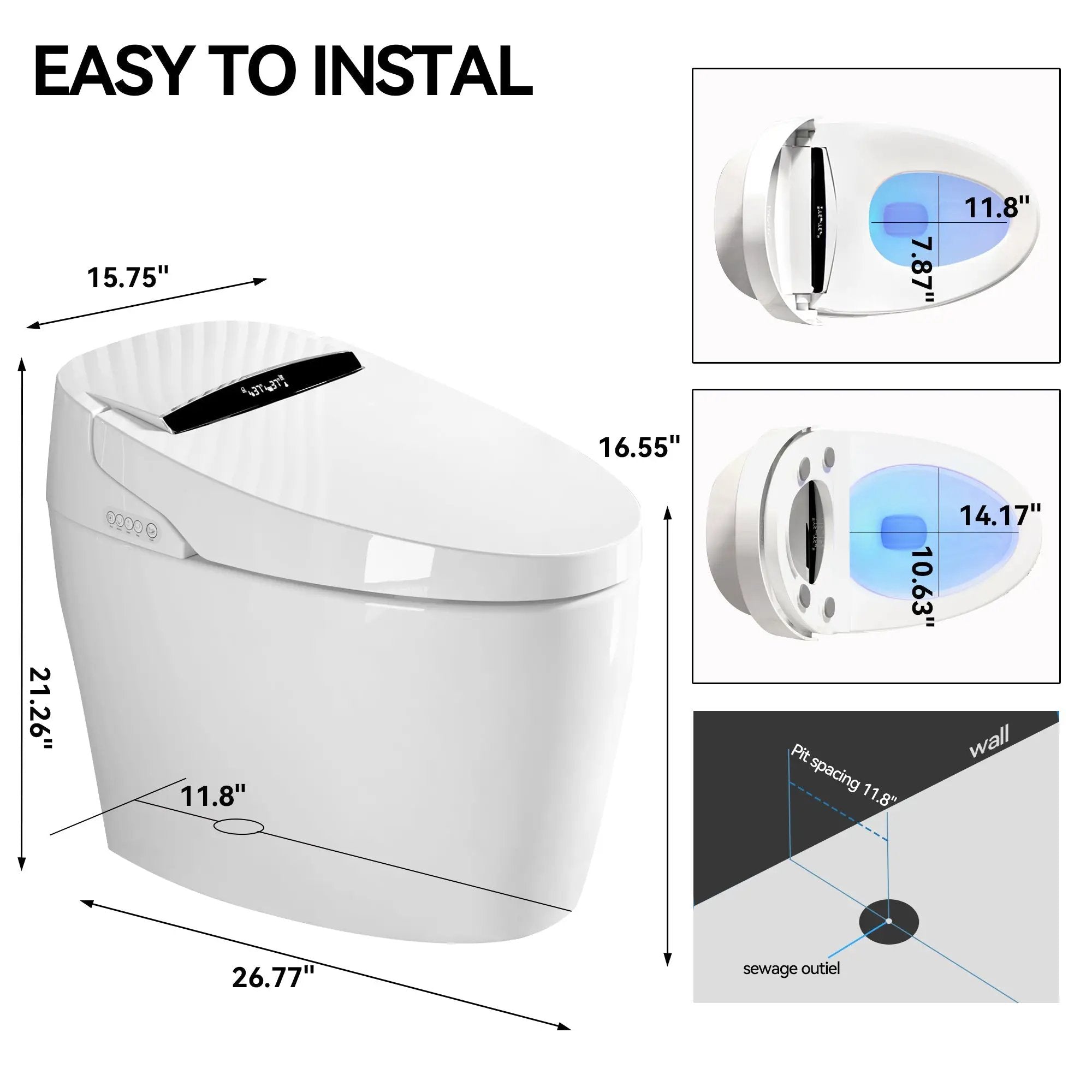 Smart Toilets with Heated Bidet Seat by HouseOfZazla