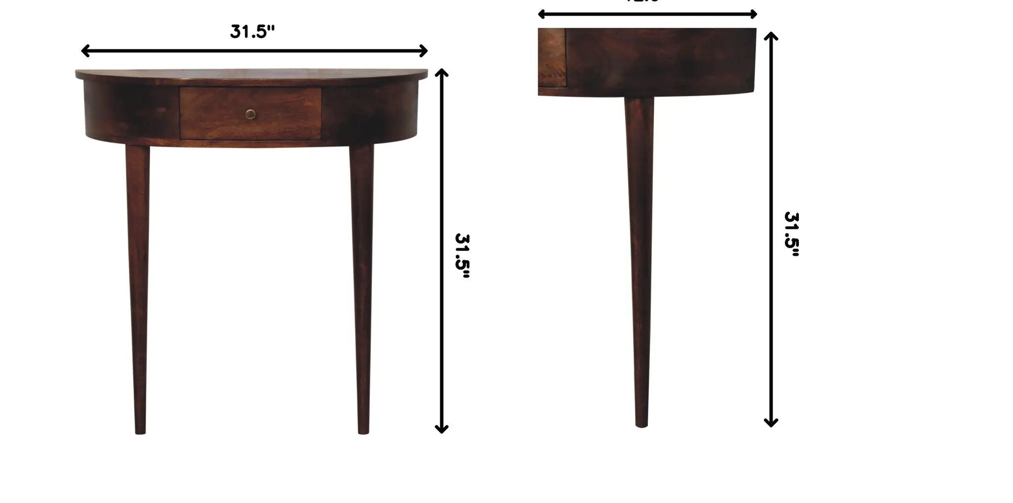 Backless Mounted Console - Brown by HouseOfZazla