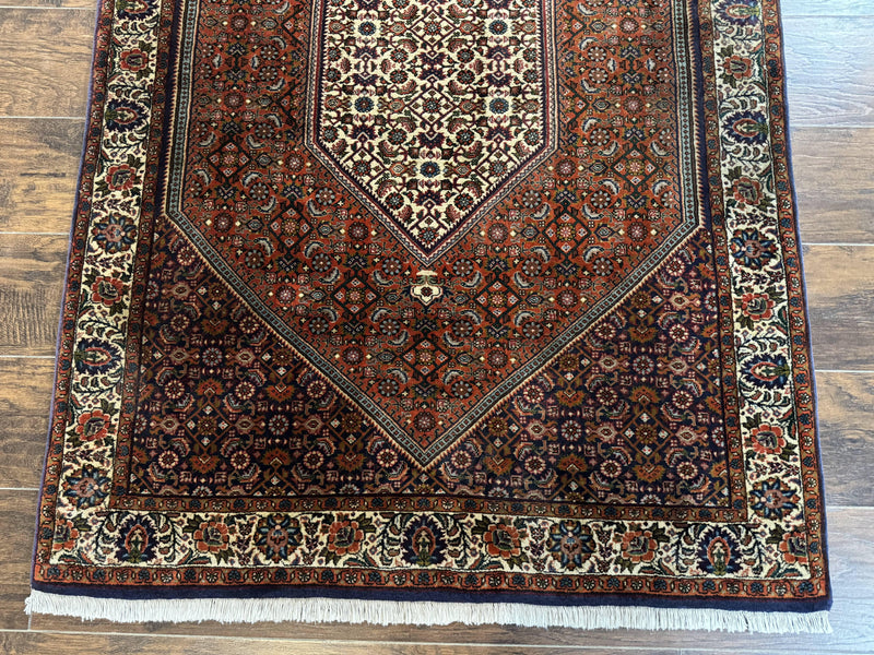 Persian Bidjar Rug 4x5, Fine 290 KPSI, Herati Pattern by Jewel Rugs