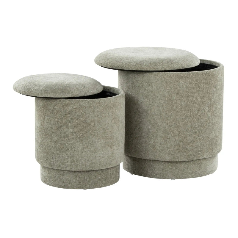 Marla - Upholste Contemporary Ottoman Set by Unique Piece Furniture