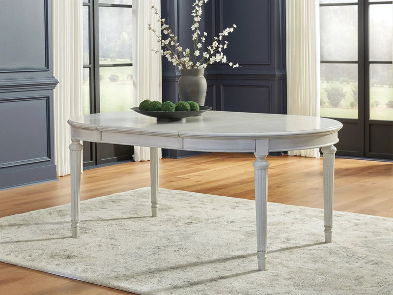 Montelaine - Oval Dining Room Extension Table - Antique White by Unique Piece Furniture