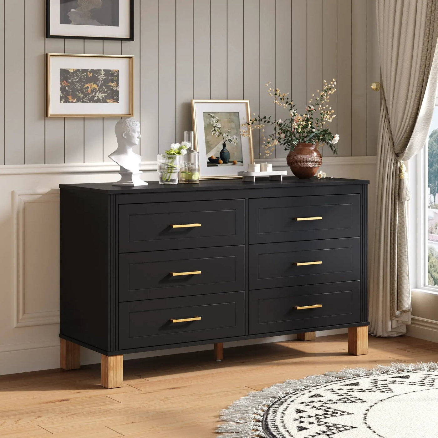 6 Drawer Double Dresser by HouseOfZazla
