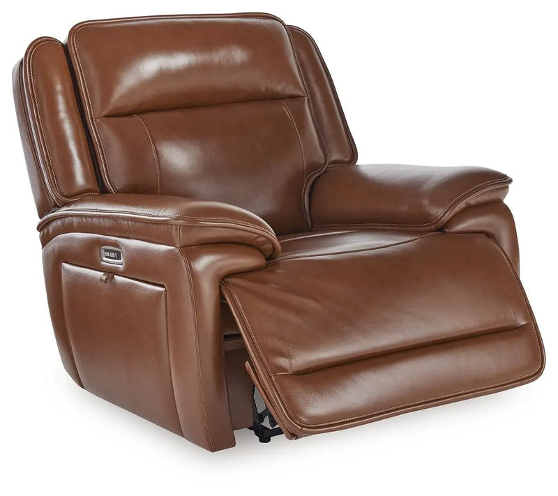 Healy Pier - Power Recliner / Adj Headrest - Chocolate by Unique Piece Furniture
