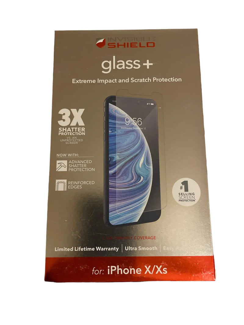 ZAGG InvisibleShield Glass+ Screen Protector – High-definition Tempered Glass for the Apple iPhone XS/ X – Impact & Scratch Protection by Selzalot